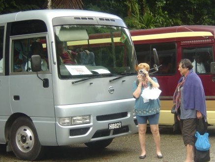Tourist in Roseau Dominica